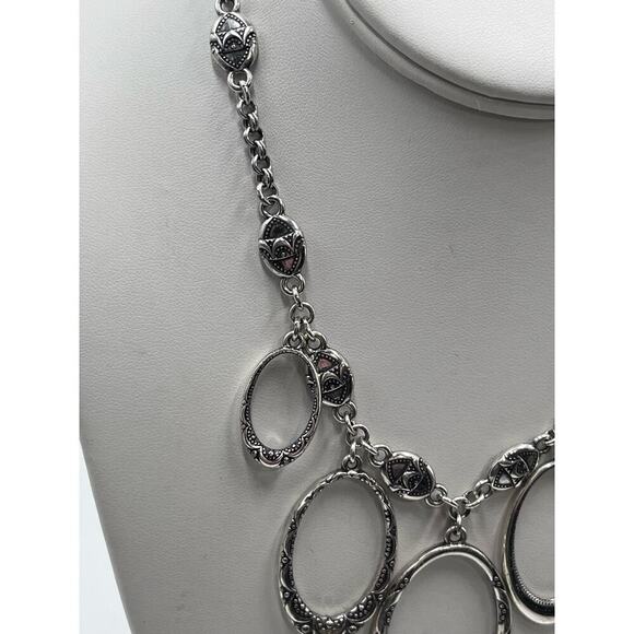 Brighton‎ SWINGING SIXTIES Silver
Tone Ovals Chunky Statement
Necklace - Picture 5 of 11